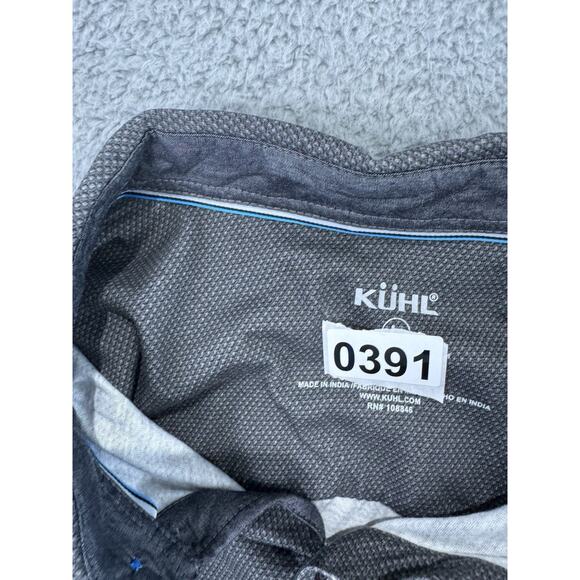 Kuhl Shirt Men Large Wildfibre Twill Short Sleeve Button-up Cotton RN 108846 - Picture 13 of 13